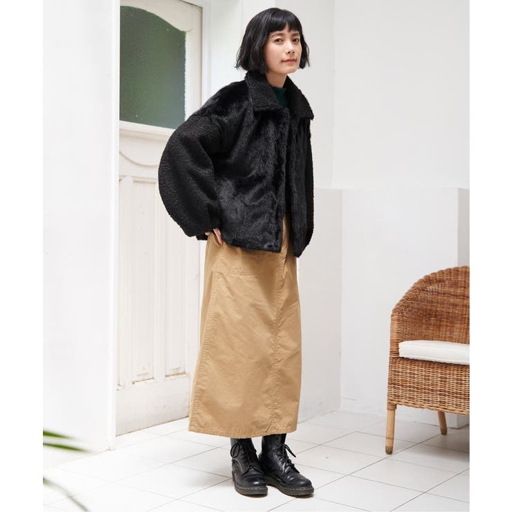 ファーボア切り替えコクーンブルゾン | Lbc with Life | 詳細画像26 