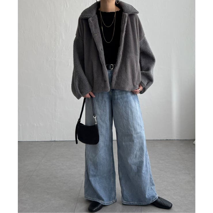 ファーボア切り替えコクーンブルゾン | Lbc with Life | 詳細画像2 