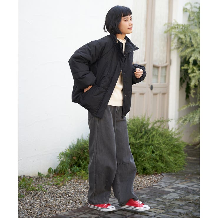 スタンドネックワッシャーナカワタブルゾン | Lbc with Life | 詳細画像19 