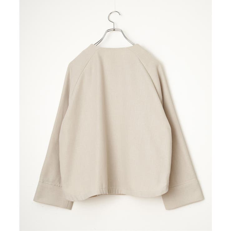 エクリュ ノーカラーブルゾン | Lbc with Life | 詳細画像19 