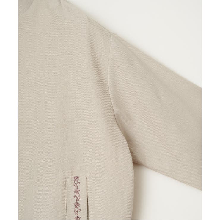 エクリュ ノーカラーブルゾン | Lbc with Life | 詳細画像22 