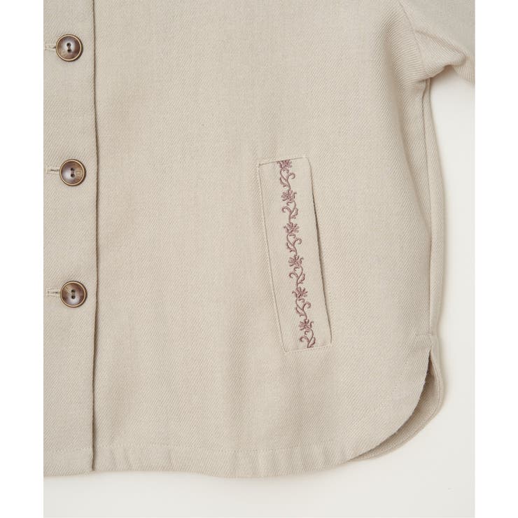 エクリュ ノーカラーブルゾン | Lbc with Life | 詳細画像25 