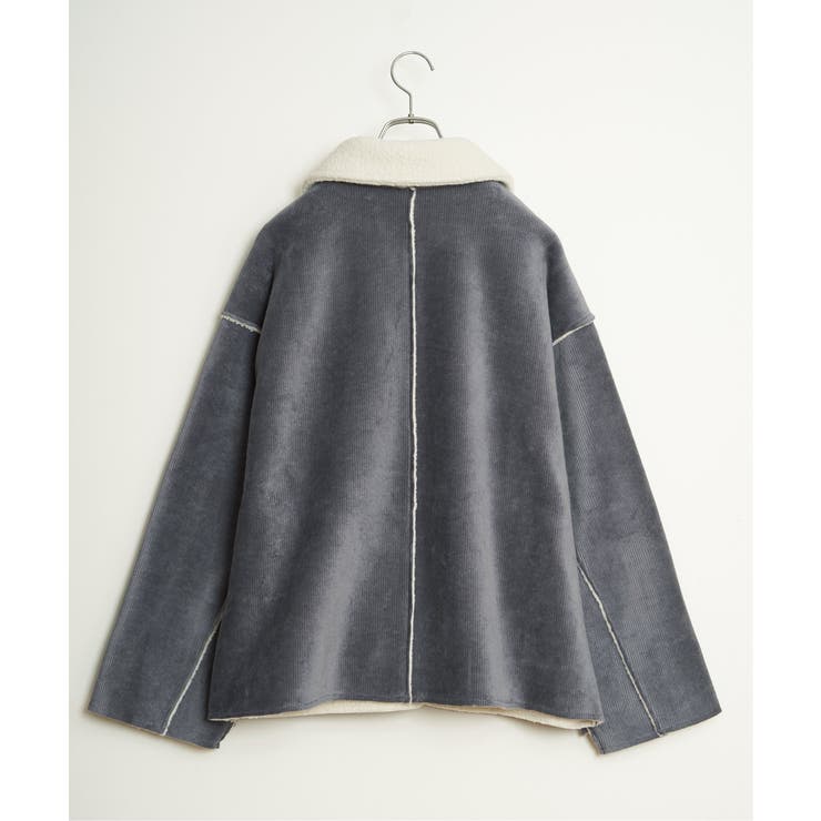 ボアコーデュロイリバーシブル襟付きジャケット | Lbc with Life | 詳細画像31 