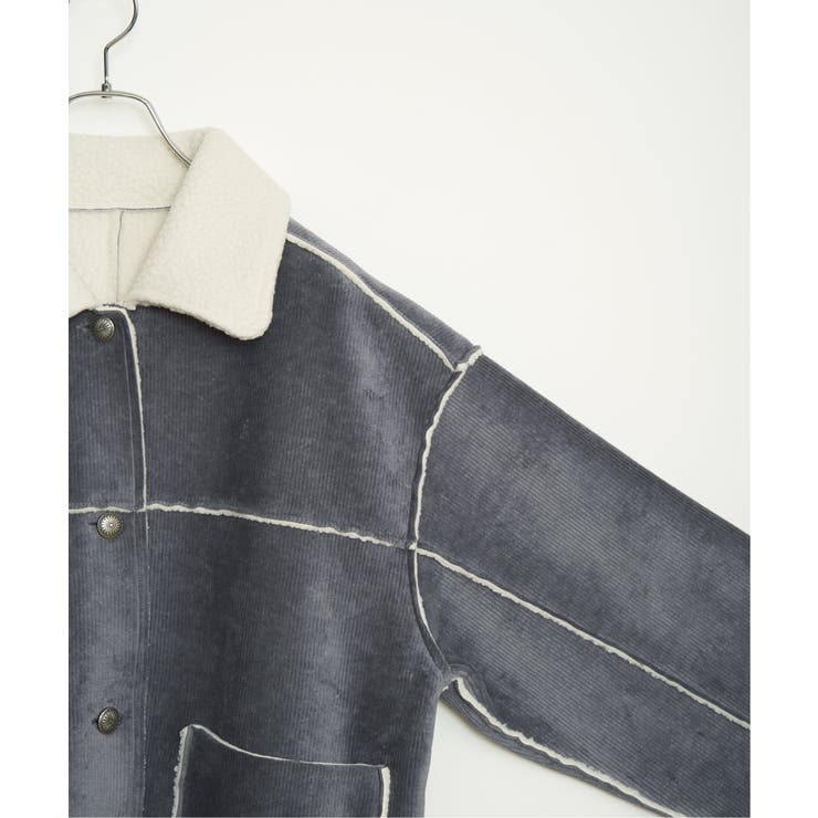 ボアコーデュロイリバーシブル襟付きジャケット | Lbc with Life | 詳細画像33 