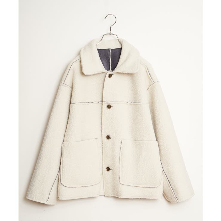 ボアコーデュロイリバーシブル襟付きジャケット | Lbc with Life | 詳細画像38 