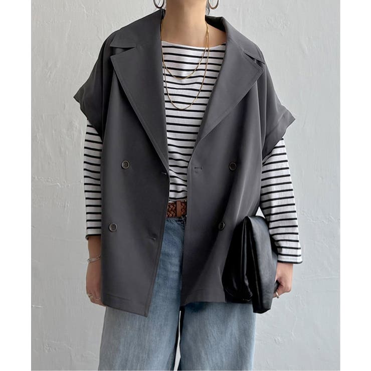 袖取り外しミドルコート | Lbc with Life | 詳細画像23 