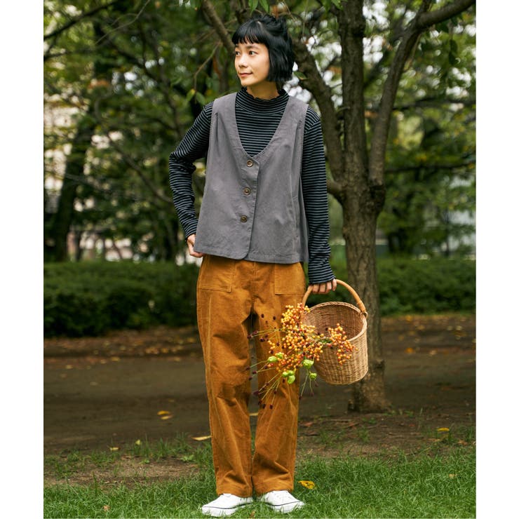 エクリュ パッカリング深Vベスト | Lbc with Life | 詳細画像22 