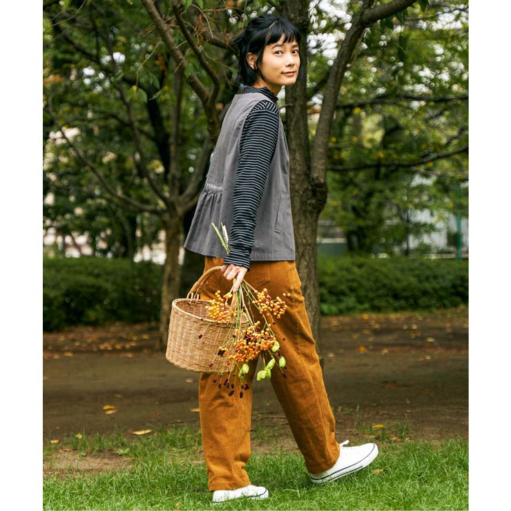 エクリュ パッカリング深Vベスト | Lbc with Life | 詳細画像24 