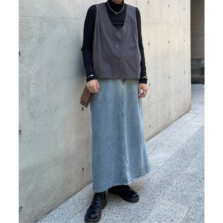 エクリュ パッカリング深Vベスト | Lbc with Life | 詳細画像26 