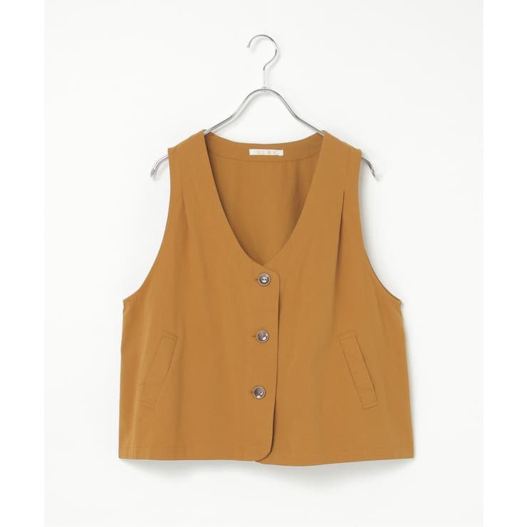 エクリュ パッカリング深Vベスト | Lbc with Life | 詳細画像31 