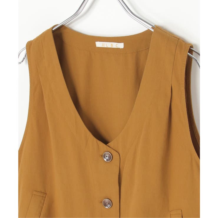 エクリュ パッカリング深Vベスト | Lbc with Life | 詳細画像33 