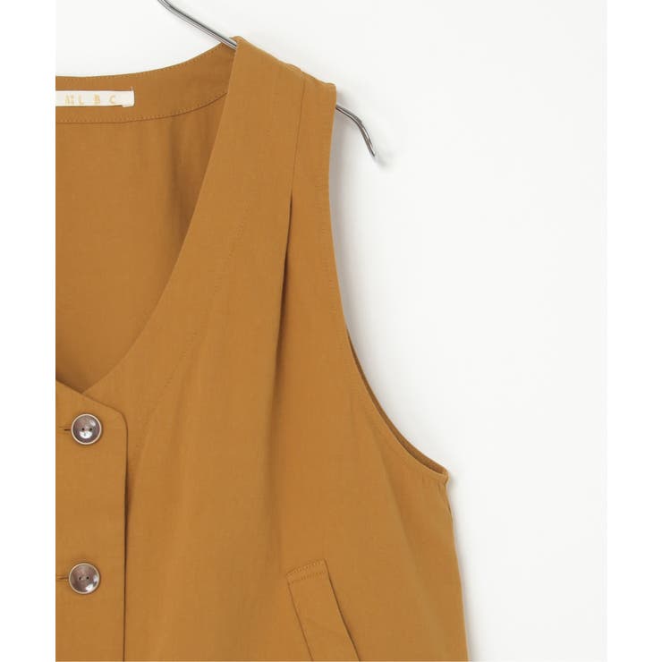 エクリュ パッカリング深Vベスト | Lbc with Life | 詳細画像34 