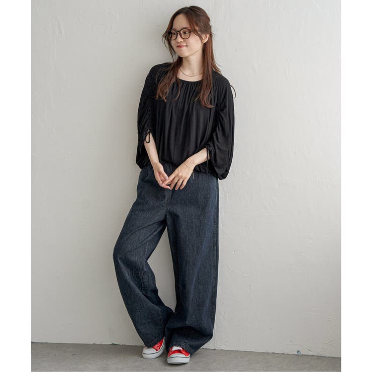 リボンシャーリングギャザープルオーバー | Lbc with Life | 詳細画像9 