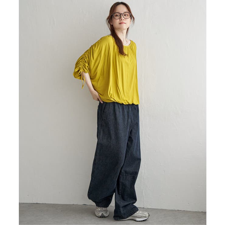 リボンシャーリングギャザープルオーバー | Lbc with Life | 詳細画像3 