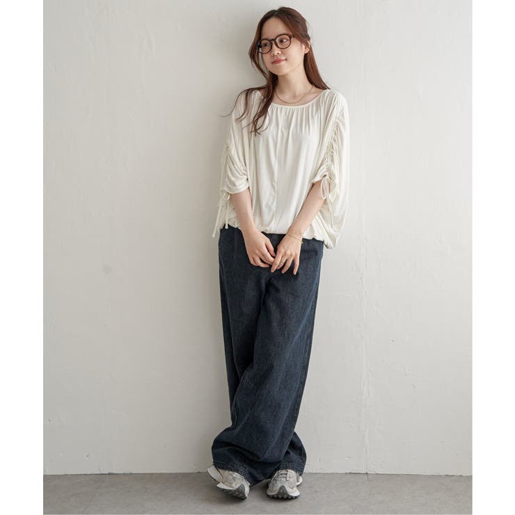 リボンシャーリングギャザープルオーバー | Lbc with Life | 詳細画像5 