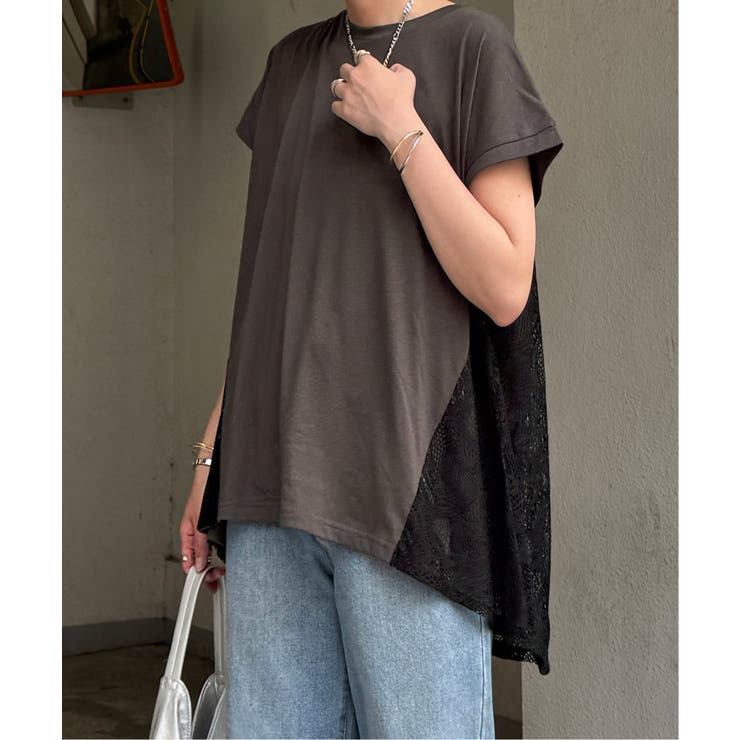 チャコール | バックレースレイヤープルオーバー | Lbc with Life