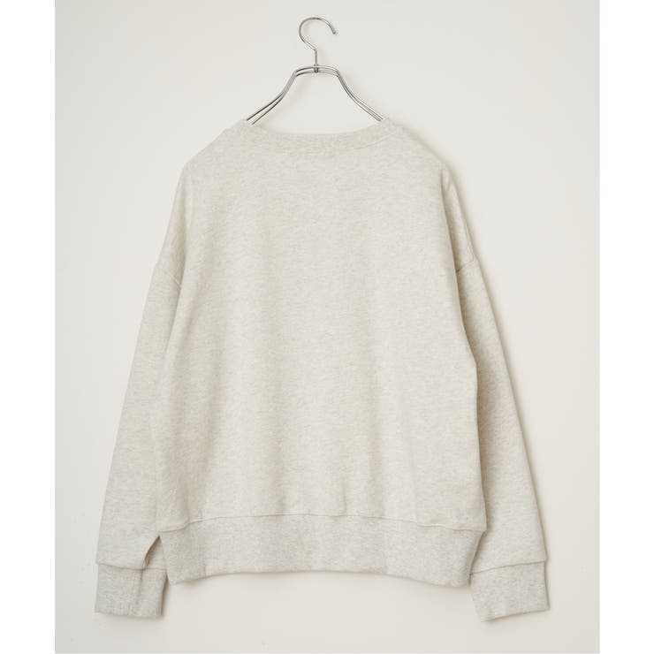 【インフルエンサー着用】チェーンステッチ刺繍ロゴ裏毛プルオーバー | Lbc with Life | 詳細画像32 