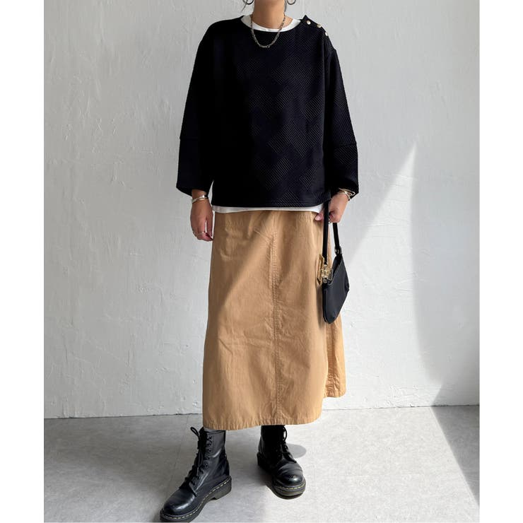 幾何学ジャカード袖パフプルオーバー | Lbc with Life | 詳細画像18 