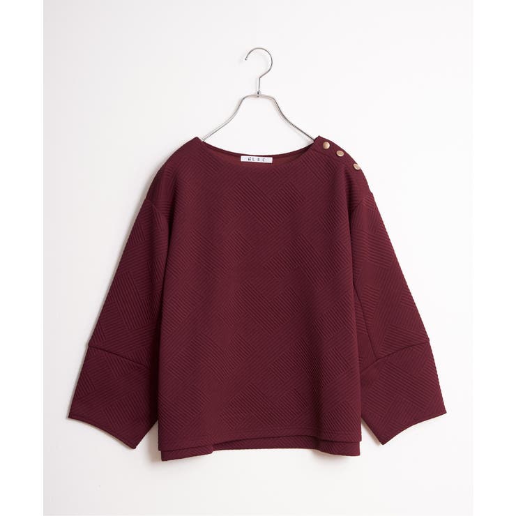 幾何学ジャカード袖パフプルオーバー | Lbc with Life | 詳細画像23 