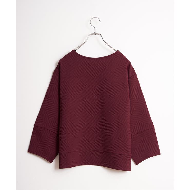 幾何学ジャカード袖パフプルオーバー | Lbc with Life | 詳細画像24 