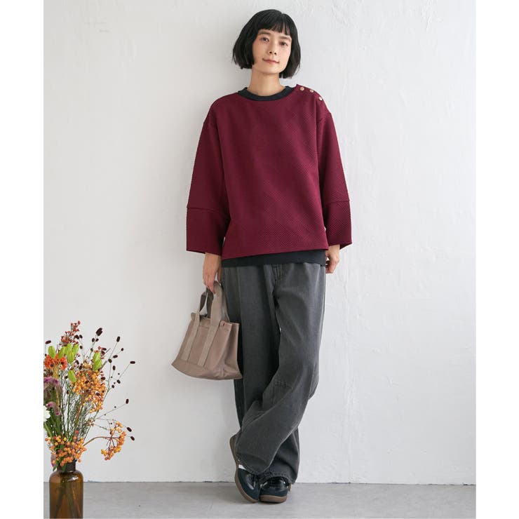 幾何学ジャカード袖パフプルオーバー | Lbc with Life | 詳細画像5 