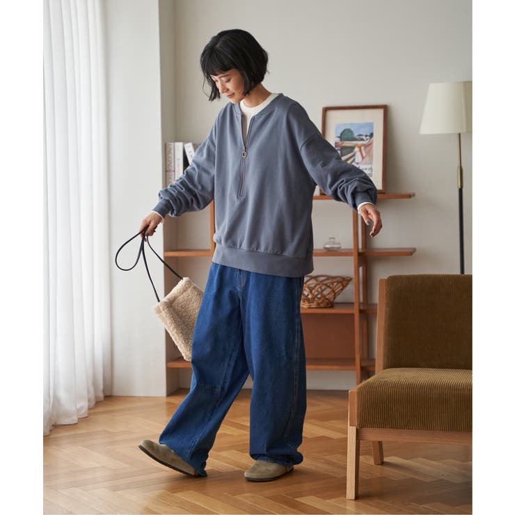 ハーフジップ裏毛プルオーバー | Lbc with Life | 詳細画像9 