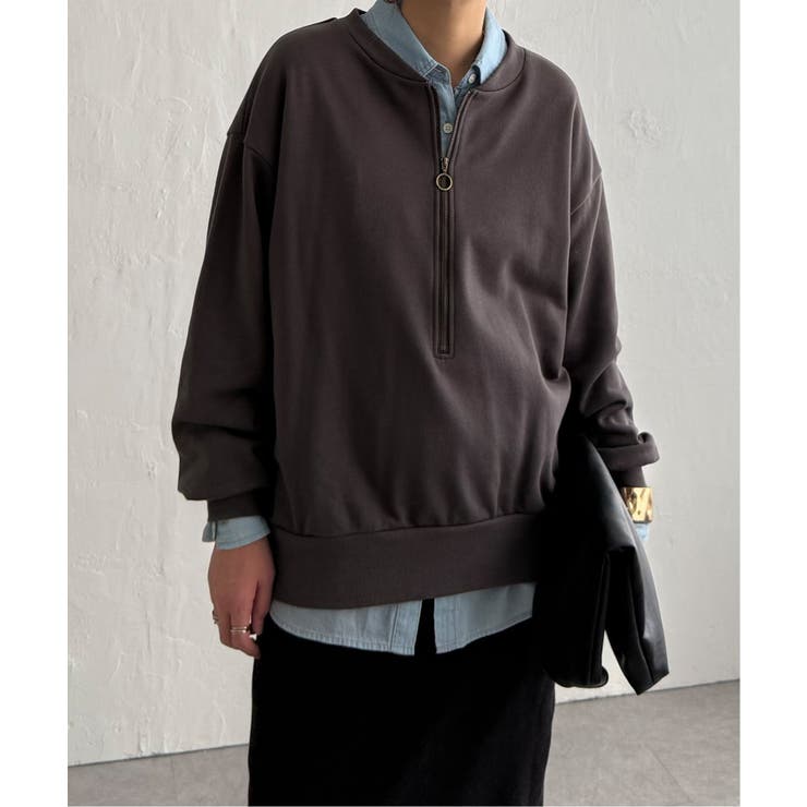 ハーフジップ裏毛プルオーバー | Lbc with Life | 詳細画像11 