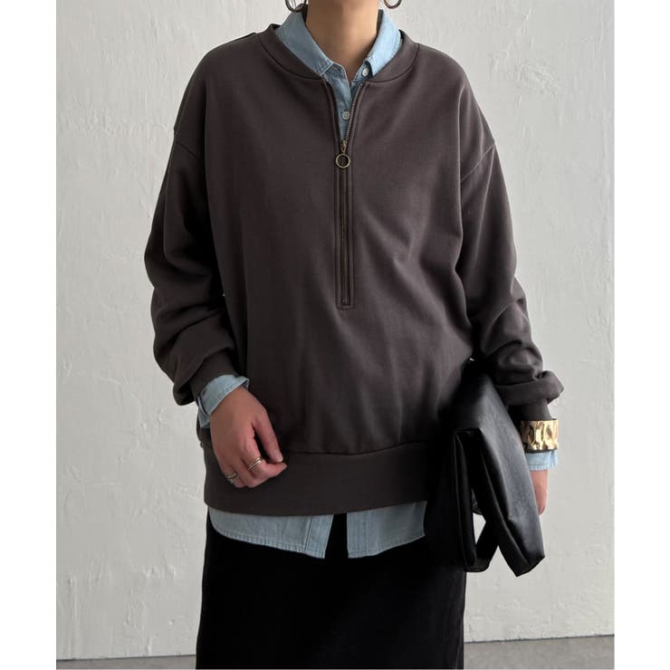 ハーフジップ裏毛プルオーバー | Lbc with Life | 詳細画像12 