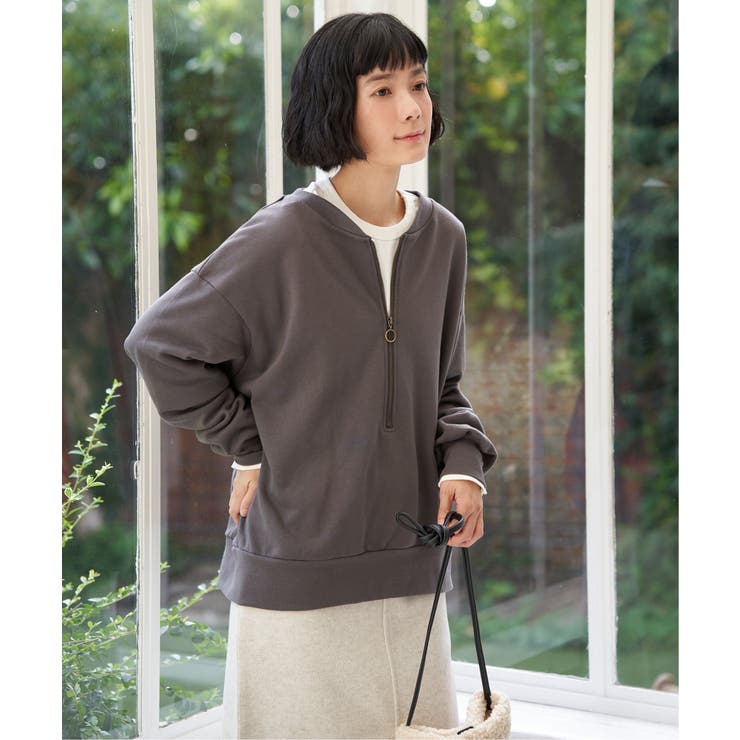 ハーフジップ裏毛プルオーバー | Lbc with Life | 詳細画像17 