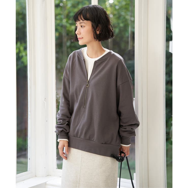 ハーフジップ裏毛プルオーバー | Lbc with Life | 詳細画像18 