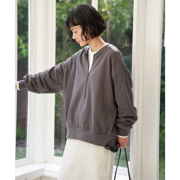 ハーフジップ裏毛プルオーバー | Lbc with Life | 詳細画像20 