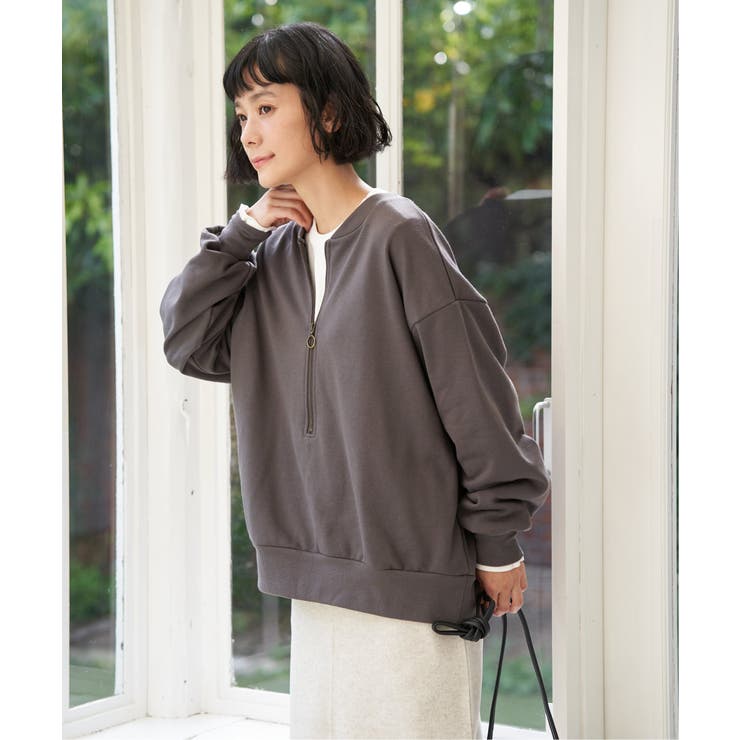 ハーフジップ裏毛プルオーバー | Lbc with Life | 詳細画像21 