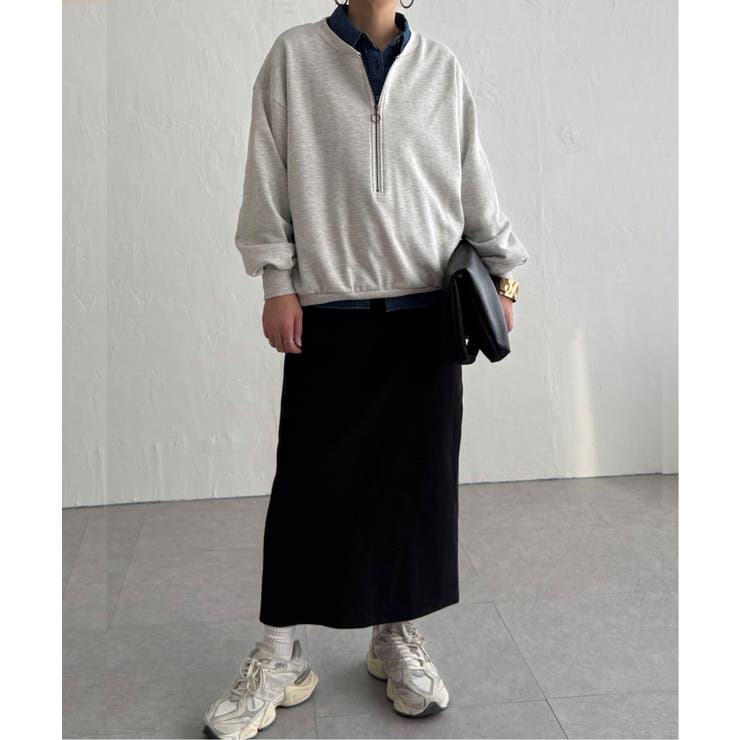 ハーフジップ裏毛プルオーバー | Lbc with Life | 詳細画像27 