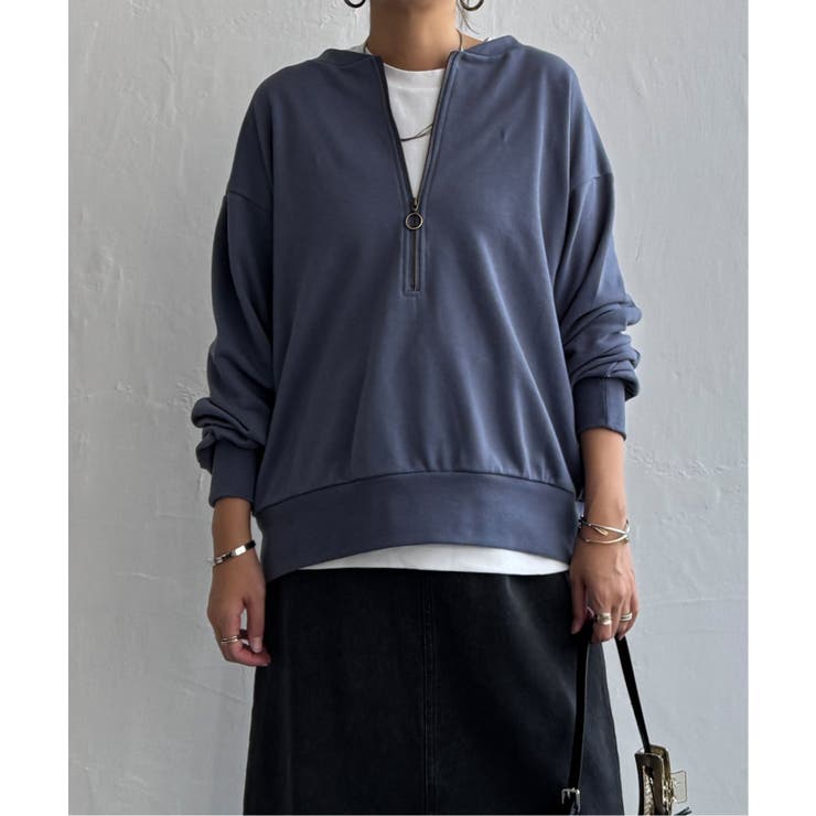 ハーフジップ裏毛プルオーバー | Lbc with Life | 詳細画像2 