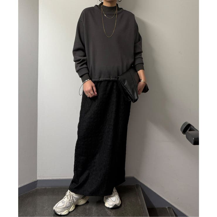 裏起毛ドロストニット切り替えプルオーバー | Lbc with Life | 詳細画像4 