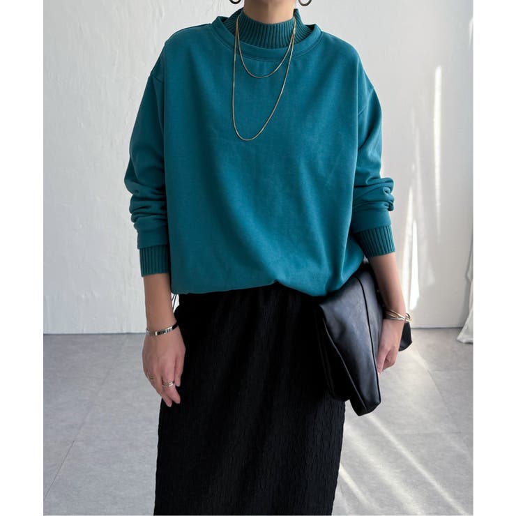 裏起毛ドロストニット切り替えプルオーバー | Lbc with Life | 詳細画像5 