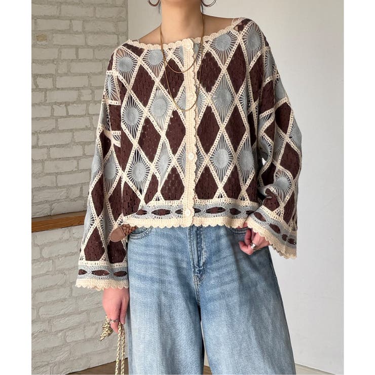 モチーフレース2WAYカーデプルオーバー | Lbc with Life | 詳細画像13 