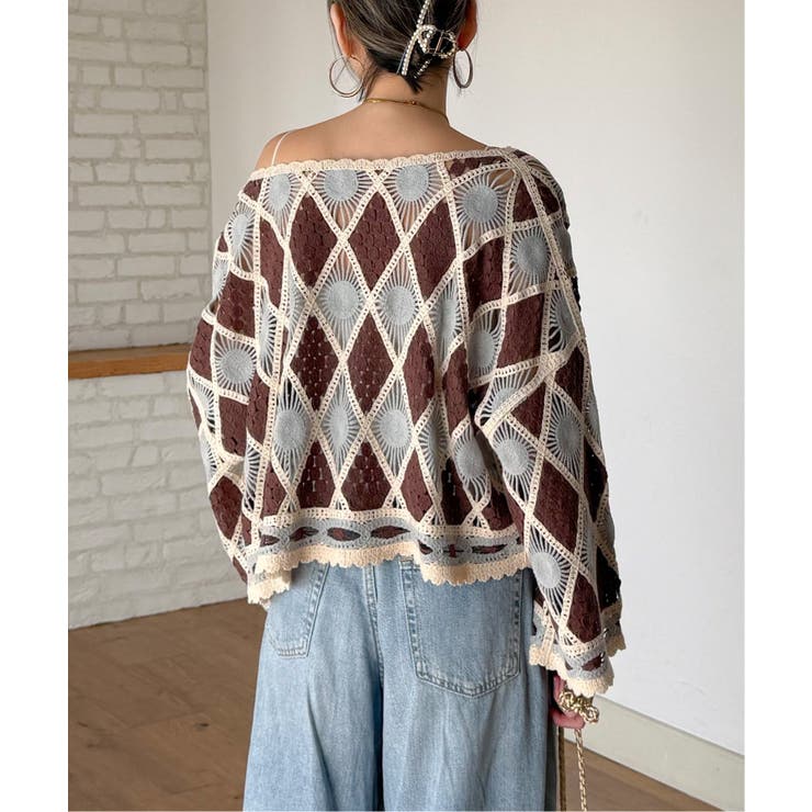 モチーフレース2WAYカーデプルオーバー | Lbc with Life | 詳細画像16 