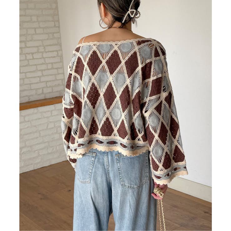 モチーフレース2WAYカーデプルオーバー | Lbc with Life | 詳細画像17 