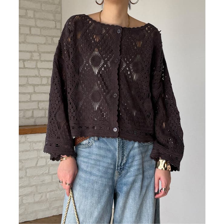 モチーフレース2WAYカーデプルオーバー | Lbc with Life | 詳細画像1 