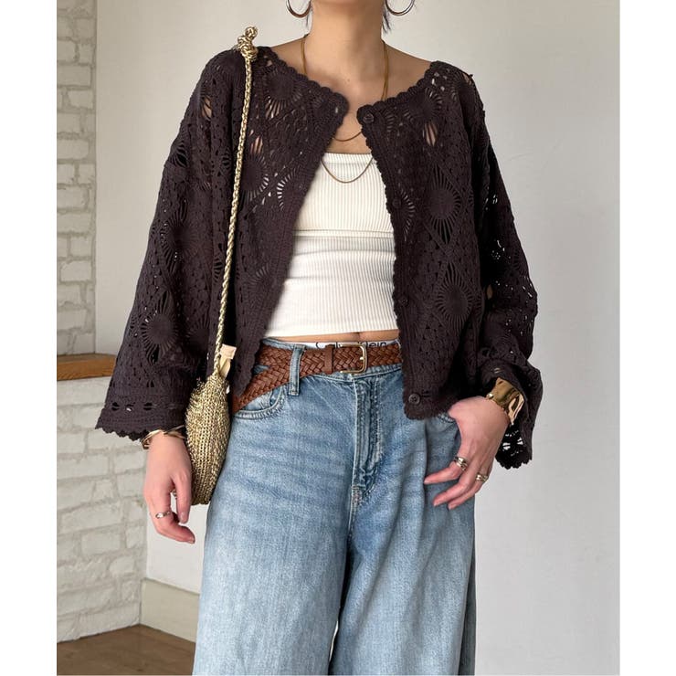 モチーフレース2WAYカーデプルオーバー | Lbc with Life | 詳細画像2 