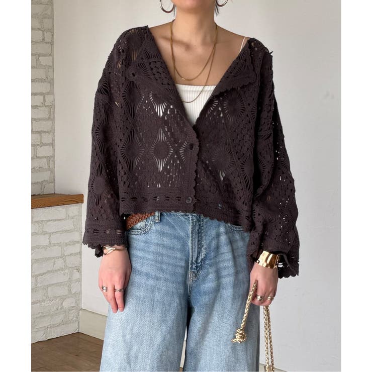 モチーフレース2WAYカーデプルオーバー | Lbc with Life | 詳細画像3 