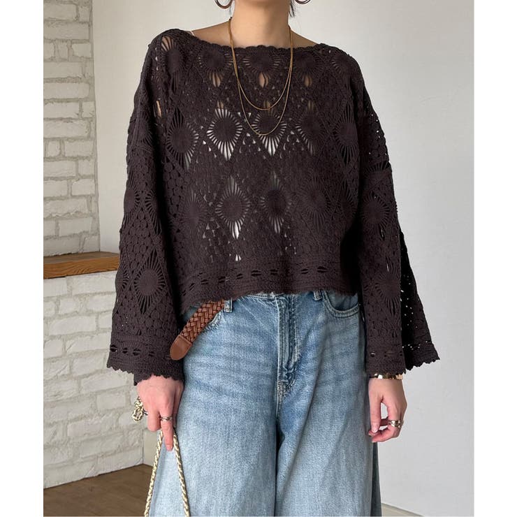 モチーフレース2WAYカーデプルオーバー | Lbc with Life | 詳細画像4 