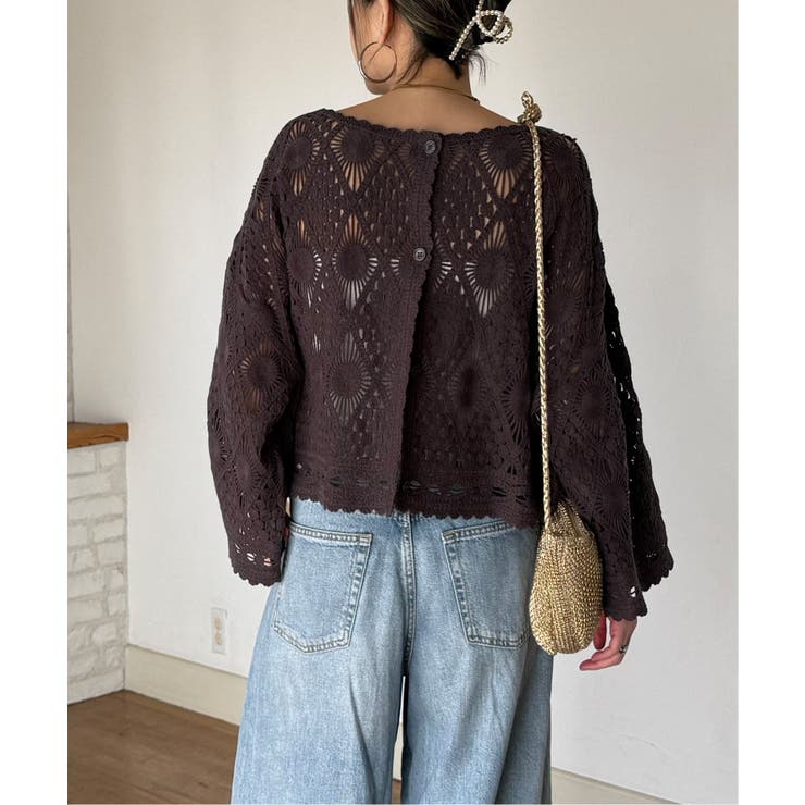 モチーフレース2WAYカーデプルオーバー | Lbc with Life | 詳細画像5 