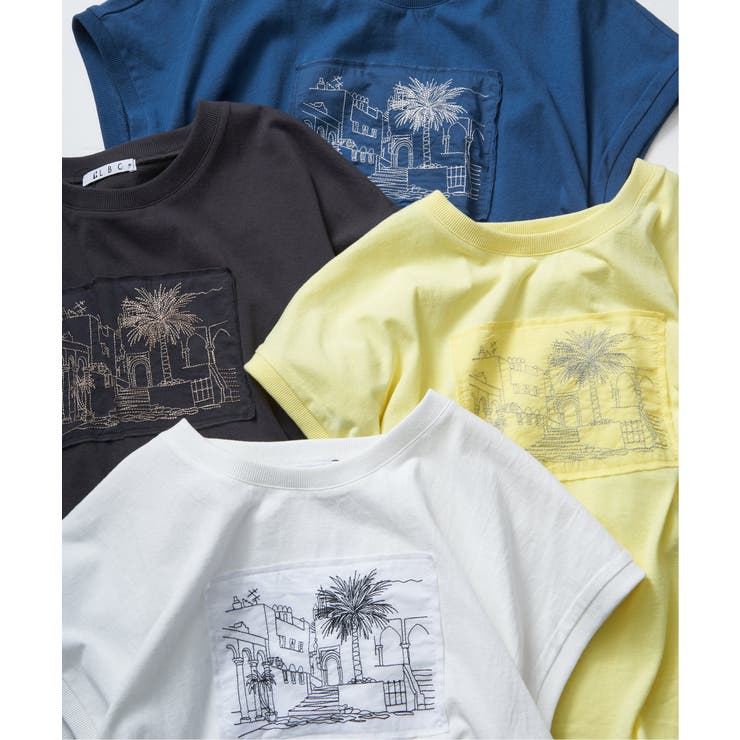 冷感フレンチスリーブ刺繍Tシャツ | Lbc with Life | 詳細画像16 