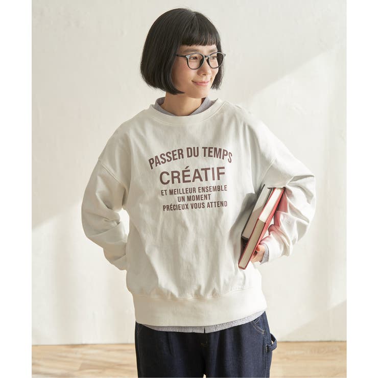 チャコール | コットンロゴトレーナーTEE | Lbc with Life