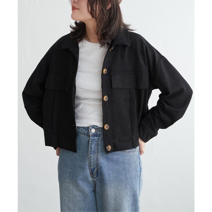 カットスェードオーバーシャツ | VENCE share style【WOMEN】 | 詳細画像11 