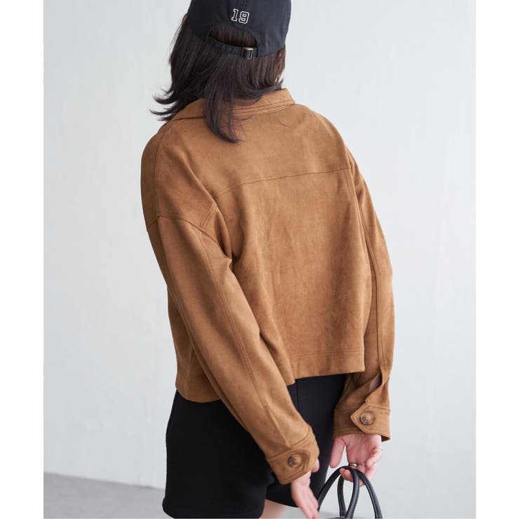 カットスェードオーバーシャツ | VENCE share style【WOMEN】 | 詳細画像5 