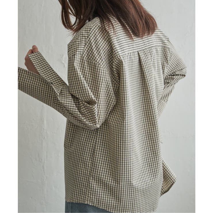 チェックオーバーサイズPKシャツ | VENCE share style【WOMEN】 | 詳細画像13 