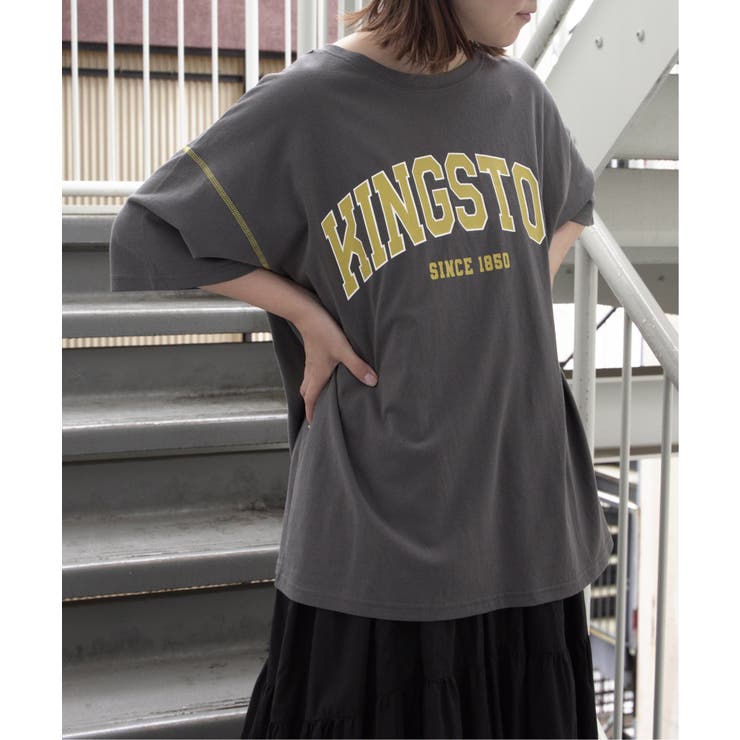 カレッジロゴオーバーサイズＴシャツ[品番：IKAW0016462]｜VENCE share